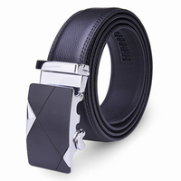Fashion Gentleman Business Automatic Alloy Buckle Leather Belt