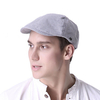 Fashion Mens Women Cotton Grid Beret Caps Outdoor Casual Visor Newsboy Gorras Hat Wholesale