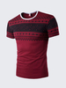 Fashion O Neck Printed T Shirts for Big Men Plus Size