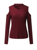 Fashion Off-shoulder V-Neck Long Sleeves Top For Women