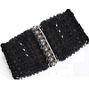 Fashion Paillette Buckle Style Elastic Belt Waistband