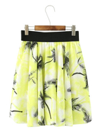Fashion Printed Elastic Waist Chiffon A-Line Skirt For Women