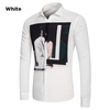 Fashion Printing Business Personality Long Sleeve Dress Shirts for Men