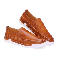 Fashion PU Slip On Casual Sneakers Vintage Style for Men