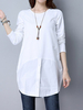 Fashion Shirt Patchwork Long Sleeve O Neck Women T-Shirts