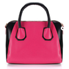 Fashion Women Contrast Color Leather Handabg