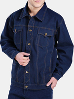 Fashion Work Cotton Double Chest Pockets Cargo Denim Jackets for Men