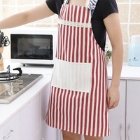 Fashionable Simple Cooking Apron Striped Apron Home Kitchen Cooking Baking Accessories Oilproof