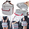 Felt Picnic Insulated Thermal Cooler Lunch Storage Bag Tote Shoulder Strap Carry