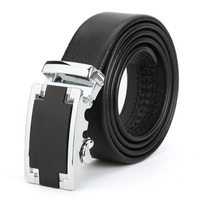 First Layer Cowhide Leather Adjustable Automatic Buckle Men