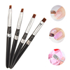 Flat Nail Art Brush Pen DIY Design Acrylic UV Gel French Painting False Tips