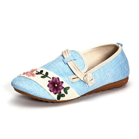 Flax Flower Vintage Chinese Knot Flat Casual Shoes