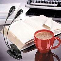 Flexible Dual Arm 8 LED Clip Desk Light Book-reading Laptop Stand Lamp Home Office Desk Lamp