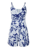 Floral Deep V Sleeveless Strap Backless Women Sexy Jumpsuit