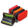 Floral Genuine Leather Elegant Zipper Wallet Coins Bag Multi-slots Card Holder
