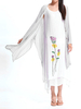 Floral Loose Layer Women Dress And Vintage Solid Women Cardigan