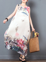 Floral Print Maxi Dress For Women
