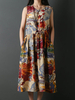 Floral Printed Sleeveless Dresses