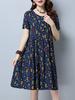 Floral Printed Vintage Dresses
