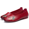 Floral Printing Soft Sole Slip On Flat Casual Loafers
