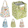 Flower Aluminum Insulated Cooler Lunch Bag Woman Lady Travel Camping Picnic Bento Food Organizer