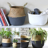 Flower Basket Storage Holder Plant Pot Laundry Organizer Bag Garden Decoration