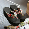 Flower Colorful Clip Toe Beach Platform Flip Flops