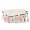 Flower Folding Canvas Casual Crossbody Bag Phone Bag Shoulder Bags
