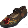 Flower Pattern Brethable Elastic Flat Slip On Mesh Loafers