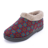 Flower Pattern Colorful Warm Lining Slip On Snow Boots For Women