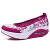 Flower Print Platfrom Slip On Rocker Sole Sport Shake Shoes