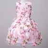 Flower Sleeveless O-neck Princess Dress For Kids Girl