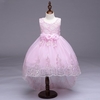Flowers Bowknot Sleeveless O-neck Trailing Princess Dress For Kids Girls