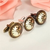 Flowers Pattern Steampunk Watch Glass Cabochon Art Picture
