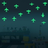 Fluorescent Glow In The Dark Fighter Wall Sticker Decal