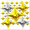 Foil Helium Balloons Quadrangular Star Party Wedding Celebration