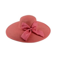 Foldable Wide Brim Women Sun Summer Beach Bow Cap Boheimia Floppy Straw Hat