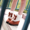 Folded Bowknot Ankle Warm Winter Furry British Style Flat Boots