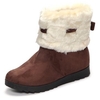 Folded Fur Lining Ankle Slip On Warm Heel Increasing Boots