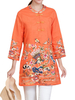 Folk Style Embroidery Pocket O-Neck Tops For Women
