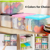 Food Crisper Container Case Refrigerator Kitchen Cereal Storage Box Handle Cover