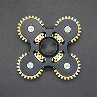 Four Corners EDC Five Gear Colorful Fidget Pattern Hand Spinner Rotating Toys Alloy Fingertips Gyro