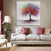Framed Modern Abstract Hand-Painted Painting Wall Art Bedroom living Room Home Decor