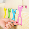 Free Nail Wall Door Back Seamless Human Shape Stainless Steel Hook Up Coat Hooks Hat Key Hanger