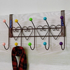Free Nails Coat Hooks Towel Hooks Kitchen Organizer Hange 10-Hook Clothes Cabinet Door Wall Hook