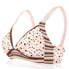 Front Button Cozy Cotton Polka Dot Anti-Sagging Materning Bras Set