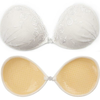 Front Closure White Lace Invisible Silicone Breathable Underwear Gather Breast Bra