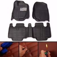 Full-Encased Leather Indentation Car Floor Mat Front Rear Liner Waterproof Mat For Toyota RAV4 13-16