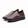 Fur Lining Waterproof Letter Slip On Warm Casual Shoes For Men