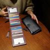 Genuine Leather 16 Card Slots Long Card Holder Wallet Purse